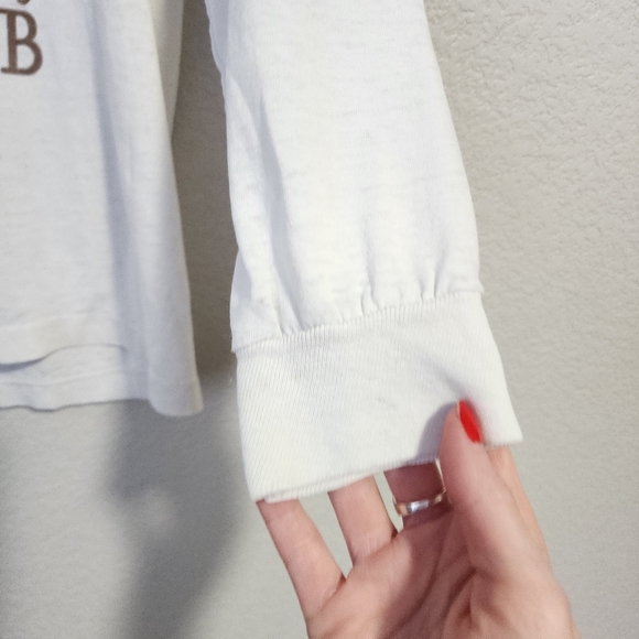 WILDFLOWER CENTURY x VINTAGE 90s Chico bicycle ride event tee long sleeve S - Picture 3 of 9